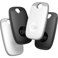 TILE Pro (2022) Bluetooth Tracker - Black & White, Pack of 4