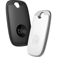 TILE Pro (2022) Bluetooth Tracker - Black & White, Pack of 2