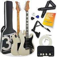 3RD AVENUE XF213AWHPK Electric Guitar Bundle - Atlantic White, White