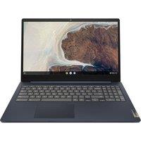 LENOVO IdeaPad Slim 3 15.6 Refurbished Chromebook - IntelCeleron, 128 GB eMMC, Blue (Excellent Condition), Blue
