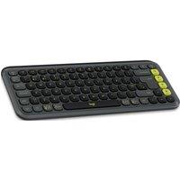 LOGITECH Pop Icon Keys Wireless Keyboard - Graphite, Black