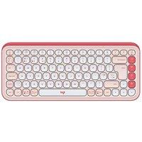 LOGITECH Pop Icon Keys Wireless Keyboard - Rose, White