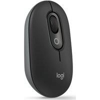 LOGITECH Pop Icon Wireless Optical Mouse - Graphite, Black