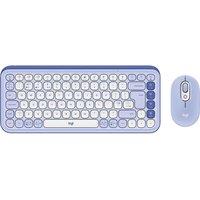 LOGITECH Pop Icon Combo Wireless Keyboard & Mouse Set - Lilac