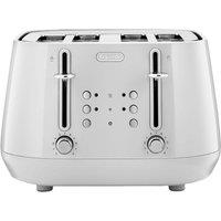 DELONGHI Eclettica CTY4003.WH 4-Slice Toaster - White, White