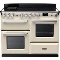 RANGEMASTER Estel Deluxe ESDLO110EIPPCR/CM1 110 cm Electric Induction Range Cooker - Cream & Chrome, Silver/Grey,Cream