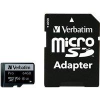 VERBATIM Pro High Performance Class 10 microSDXC Memory Card - 64 GB