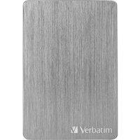 VERBATIM Store 'n' Go Slim Portable Hard Drive - 2 TB, Grey, Silver/Grey