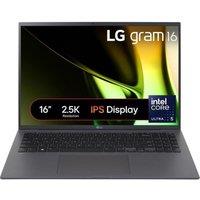 LG gram 16 16Z90S-G.AR56A1 16" Refurbished Laptop - IntelCore? Ultra 5, 512 GB SSD, Dark Grey (Excellent Condition), Silver/Grey