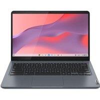 LENOVO IdeaPad Slim 3 14 Refurbished Chromebook - IntelCore? i3, 128 GB eMMC, Storm Grey 9 (Very Good Condition), Silver/Grey