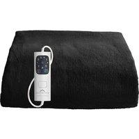 DREAMLAND Inteliheat Velvet Heated Throw - Black, 160 x 120 cm