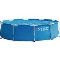 INTEX Metal Frame Swimming Pool Set - Blue