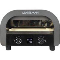 STATESMAN SKPO0E13B Pizza Oven - Silver & Black, Silver/Grey