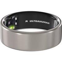 ULTRAHUMAN Ring Air - Raw Titanium, Size 7, Silver/Grey