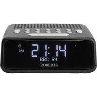 ROBERTS Ortus DAB? Clock Radio - Black, Black