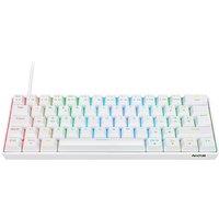 NOS C-450 Mini Pro RGB Mechanical Gaming Keyboard - White, White