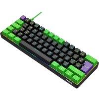 NOS C-450 Mini Pro RGB Mechanical Gaming Keyboard - Riddle, Black,Purple,Green