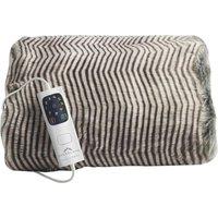 DREAMLAND Hygge Days Faux Fur Heated Throw - Zebra, 160 x 120 cm