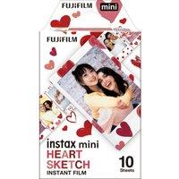 INSTAX Mini Hearts Film - 10 Shot Pack, Patterned