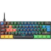 NOS C-450 Mini Pro RGB Mechanical Gaming Keyboard - Tetriz, Yellow,Blue,Black,Green