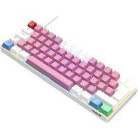 NOS C-450 Mini Pro RGB Mechanical Gaming Keyboard - Cotton Candy, White,Blue,Pink,Green