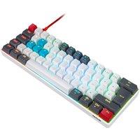 NOS C-450 Mini Pro RGB Mechanical Gaming Keyboard - Tilt, White