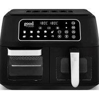 GOOD FOOD GF17015 Dual Air Fryer - Black, Black