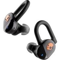 SKULLCANDY Push Play Active Wireless Bluetooth Noise-Cancelling Sports Earbuds - True Black & Orange, Orange,Black