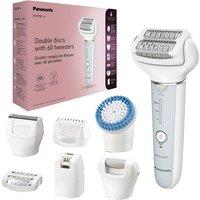 PANASONIC ES-EY90-A511 Double Disc Wet & Dry Epilator Kit - White & Blue, Blue,White
