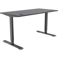 PIRANHA E-BASE 120 Sit-Stand Gaming Desk - Black, Black