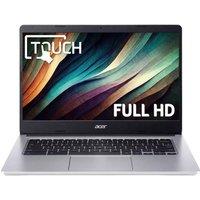 ACER 314 14" Refurbished Chromebook - MediaTek MT8183C, 128 GB eMMC, Silver (Very Good Condition), Silver/Grey