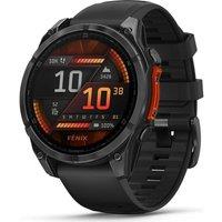 GARMIN fenix 8 AMOLED Smart Watch - Slate Grey & Black, 47 mm, Black,Silver/Grey