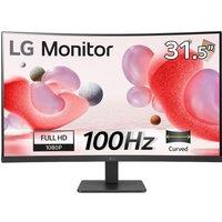 LG 32MR50C-B.AEKQ Full HD 32" Curved VA LCD Monitor - Black, Black