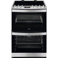 AEG 6000 SteamBake CCS6742ACM 60 cm Electric Ceramic Cooker - Stainless Steel, Stainless Steel