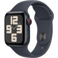 APPLE Watch SE - 40 mm Midnight Aluminium Case with Midnight Sports Band, M/L, Black