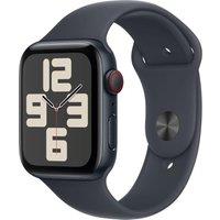 APPLE Watch SE Cellular - 40 mm Midnight Aluminium Case with Midnight Sport Band, M/L, Black
