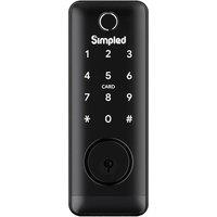 SIMPLED UF-SP Smart Fingerprint Door Lock - Black, Black