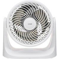 LOGIK L07DFW25 7" Desk Fan - White, White