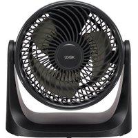 LOGIK L07DFB25 7" Desk Fan - Black, Black