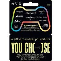 YOU CHOOSE Gaming Gift Card - £25