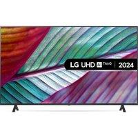 65" LG 65UR75006LK Smart 4K Ultra HD HDR LED TV, Silver/Grey