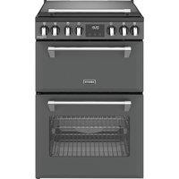 STOVES Richmond Deluxe 60Ei Electric Induction Mini Range Cooker - Anthracite & Chrome, Silver/Grey,Black