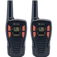 COBRA AM255 Walkie Talkie - Twin Pack, Black & Orange, Black,Orange