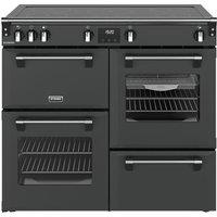 STOVES Richmond 100Ei Electric Induction Range Cooker - Anthracite & Chrome, Silver/Grey,Black
