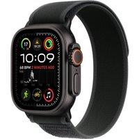 APPLE Watch Ultra 2 Cellular - 49 mm Black Titanium Case with Black Trail Loop, M/L, Black