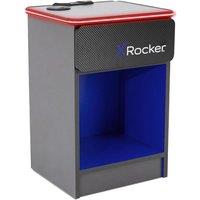 X ROCKER Carbon-Tek RGB Bedside Table - Blue & Grey, Blue,Silver/Grey