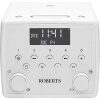ROBERTS SOUND 49 DAB / FM Bluetooth Clock Radio - White, White