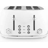 TOWER Heritage T20076WHT 4-Slice Toaster - Optic White, White