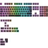 GLORIOUS Aura V3 Keycaps - UK Layout, Black, Black
