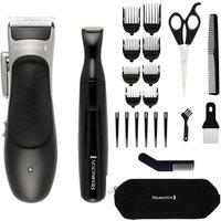 REMINGTON Stylist HC367 Hair Clipper - Black & Silver, Silver/Grey,Black